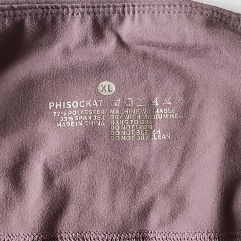 Phisockat Purple High-Waisted Capri Leggings - Picture 4 of 4